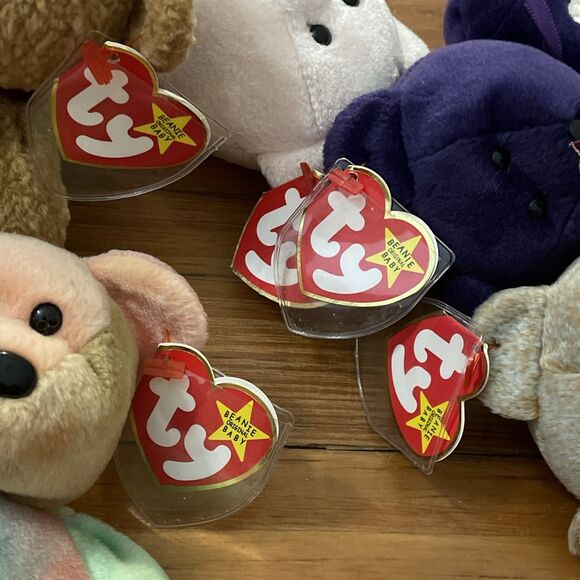 TY Lot of 5 1996-2004 Retired Bear Beanie Babies Princess Dear Curly - Picture 15 of 15